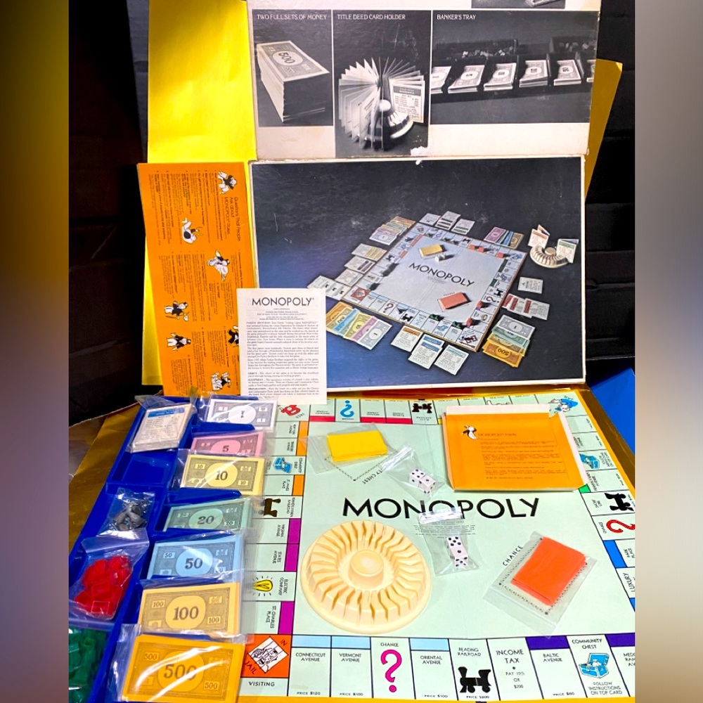 MONOPOLY VT 1961 ANNIVERSARY EDITION REAL ESTATE TRADING GAME PARKER BROTHERS